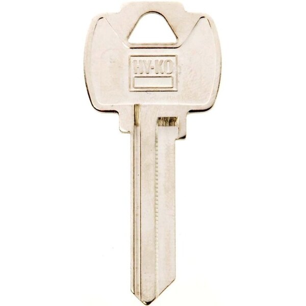 Hy-Ko Key Blank, Brass, Nickel, For: Fort Cabinet, House Locks and Padlocks - 11010FR2