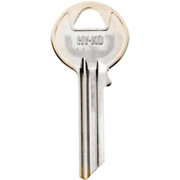 Hy-Ko Key Blank, Brass, Nickel, For: Yale Cabinet, House Locks and Padlocks - 11010Y54