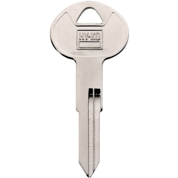 Hy-Ko Automotive Key Blank, Brass, Nickel, For: Nissan Vehicle Locks - 11010DA28