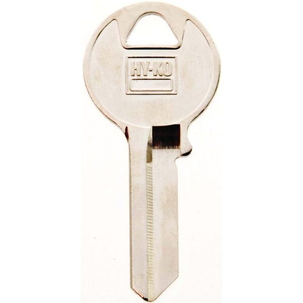 Hy-Ko Key Blank, Brass, Nickel, For: Viro Cabinet, House Locks and Padlocks - 11010VR2