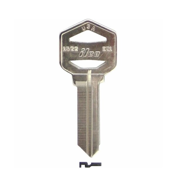 Ilco Ilco: Key Blanks, EZ1-KW1 FITS SOME IMPORTS - ILCO-EZ1-KW1