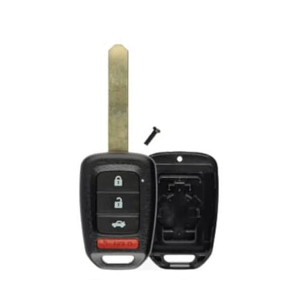 Keyless Factory KeylessFactory: REMOTE KEY SHELL FOR HONDA 4 BUTTON FOR MLBHLIK6-1T - RHS-HON-049
