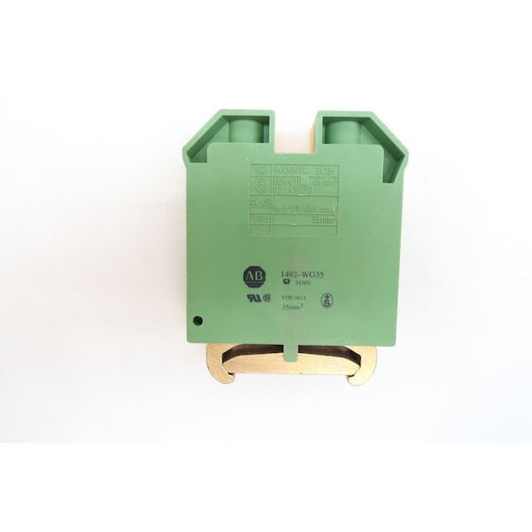 Bloque de contacto y terminal de conexión a tierra de circuito único Allen Bradley - 1492-WG35
