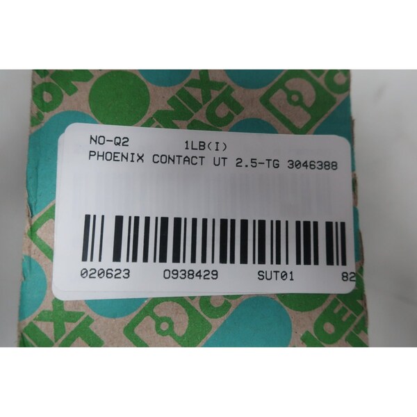 Bloque de terminal y contacto Phoenix Contact, UT 25TG 3046388 - UT 2.5-TG 3046388