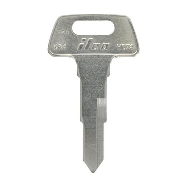 Hillman Hillman 5007053 Motorcycle Universal Key Blank; 2036 HD74 Double sided for Honda - Pack of 4 - 5007053