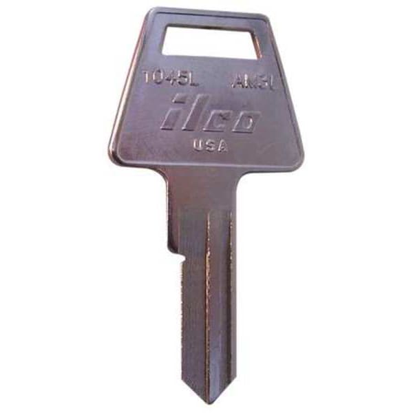 Kaba Ilco Key Blank, Brass, 1045L-AM3L, PK10 - 1045L-AM3L