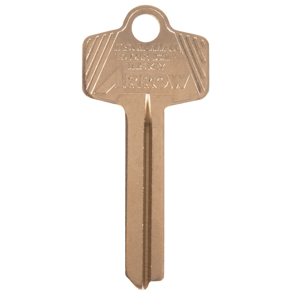 Arrow Lock 6/7-pin Keyblank, 1D Keyway, Embossed Logo Only, 50 Pack - C-1D (50PK)