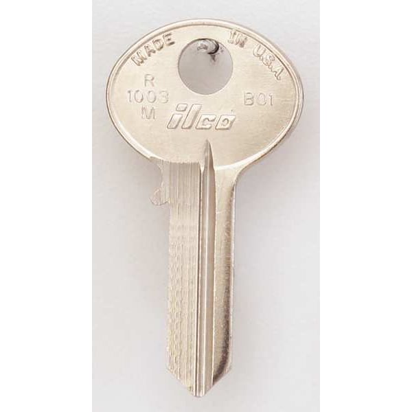 Kaba Ilco Key Blank, Brass, Type BO1, 5 Pin, PK10 - R1003M-BO1