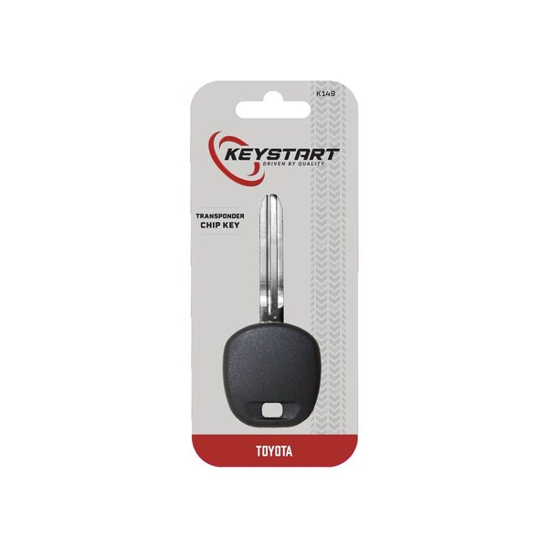 Keystart Chipkey Transponder Key Automotive TOY44DPT Double For Toyota Black/Silver - 9977242