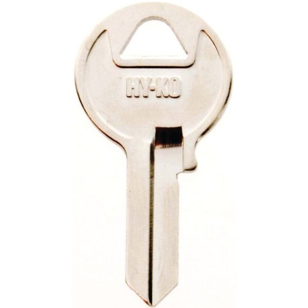 Hy-Ko Products Hy-Ko Key Blank, Brass, Nickel, For: Master Cabinet, House Locks and Padlocks - 11010M1