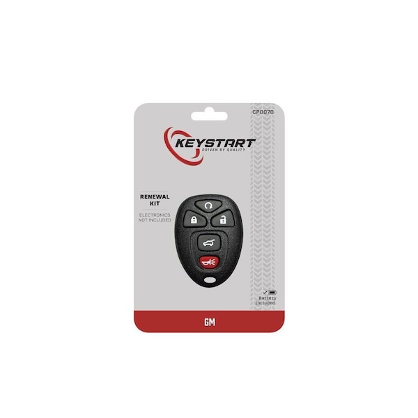 Keystart Replacement Key Renewal KitAdvanced Remote Automotive CP007 Double For GM Black - 9977298