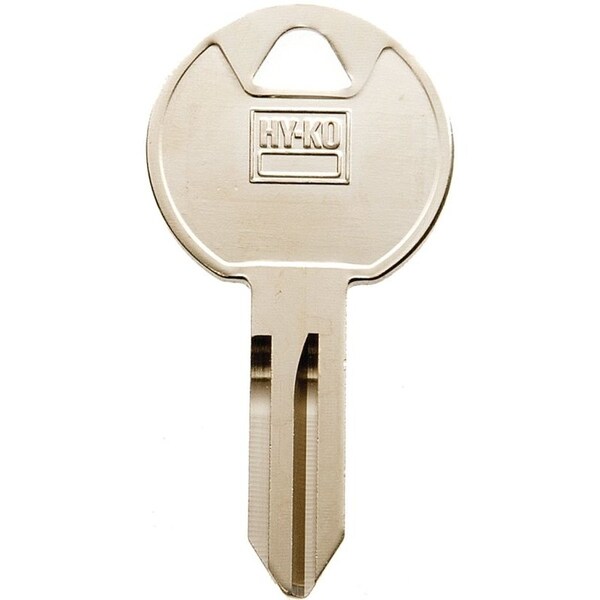 Hy-Ko Key Blank, Brass, Nickel, For: Trimark Cabinet, House Locks and Padlocks - 11010TM13