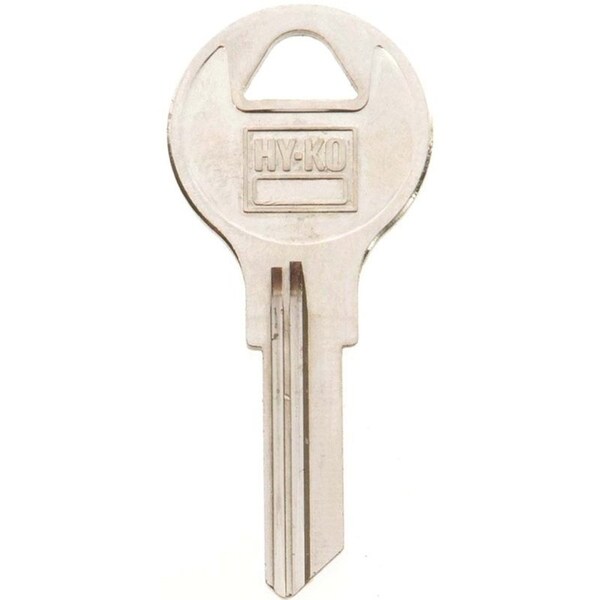 Hy-Ko Key Blank, Brass, Nickel, For: Chicago Cabinet, House Locks and Padlocks - 11010AP2