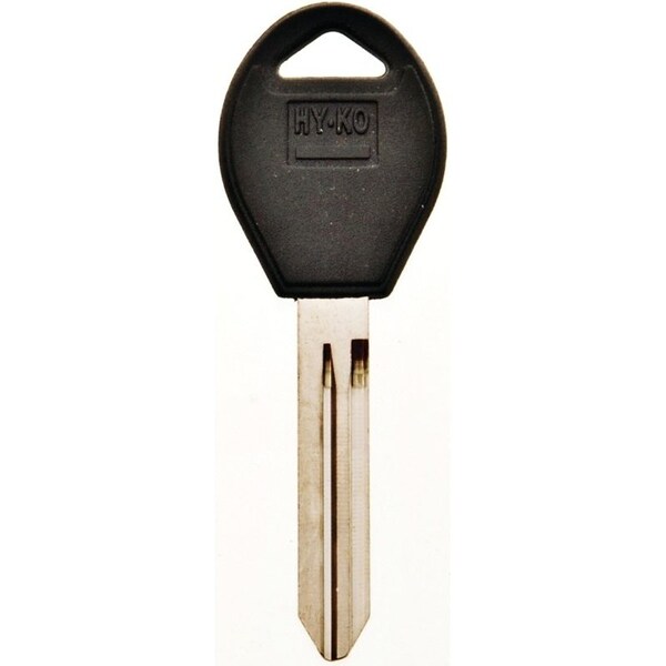 Hy-Ko Automotive Key Blank, Brass/Plastic, Nickel, For: Nissan Vehicle Locks - 12005DA34