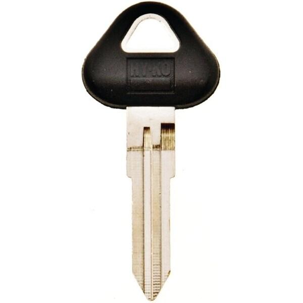 Hy-Ko Automotive Key Blank, Brass/Plastic, Nickel, For: Nissan Vehicle Locks - 12005DA25