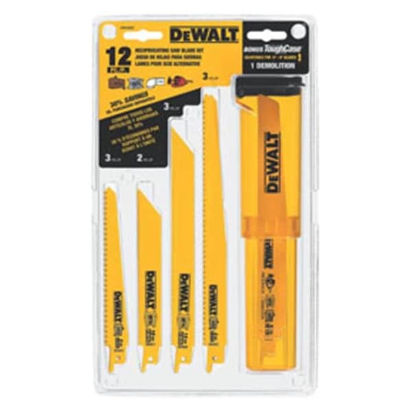 Dewalt DeWalt DWT-DW4892 Bi-Metal Reciprocating Saw Blade Set With Telescoping Case - DWT-DW4892