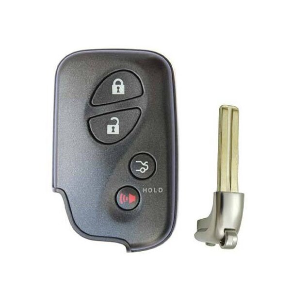 Keyless Factory KeylessFactory: REPLACEMENT 4 BUTTON REMOTE SHELL FOR LEXUS SMART KEY HYQ14AAB, HYQ14ACX, HYQ14AAF - SKS-LEX-001