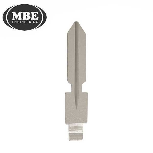 Mbe Engineering MBEHU39 REPLACEMENT FLIP KEY BLADE WITH ROLL PIN FOR KR55 REMOTE KEYS - MBE-HU39-B