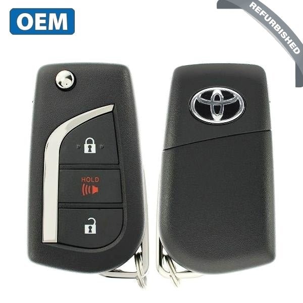 Toyota OEMREF2016-2021 Corolla / 3-Button Flip Key / PN89070-12C20 / HYQ12BFA (H Chip) (OEM Refurb) - RFK-TOY098