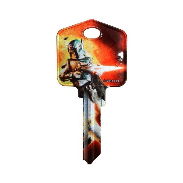 Hillman HILLMAN Star Wars Boba Fett House/Padlock Universal Key Blank KW1/10 Single, PK5 - 94862