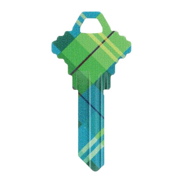 Hillman Wackey Plaid House & Office Universal Key Blank for Single Sided - Case of 6 - 5934195