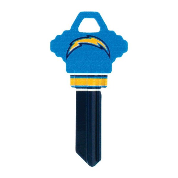 Hillman HILLMAN NFL Los Angeles Chargers House/Office Key Blank 68 SC1 Single For Schlage Locks - 89609
