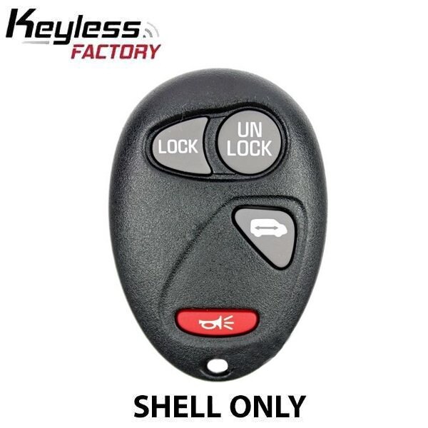 Keyless Factory 2002-2005 GM / 4-Button Keyless Entry Remote SHELL / PN10335586 / L2C0007T / Black (AFTERMARKET) - ORS-GM-044