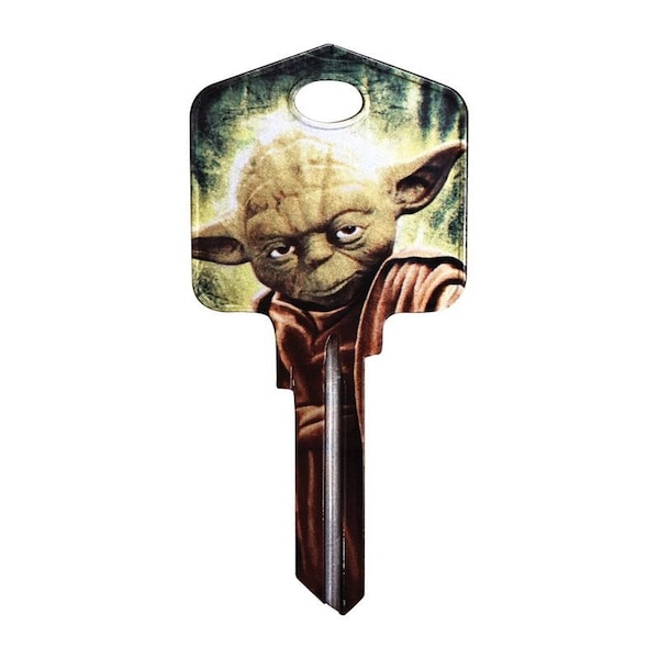 Hillman HILLMAN Star Wars Yoda House/Padlock Universal Key Blank KW1/10 Single, PK5 - 94860