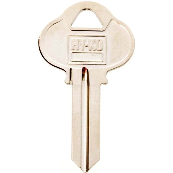 Hy-Ko Key Blank, Brass, Nickel, For: Sargent Cabinet, House Locks and Padlocks - 11010S1