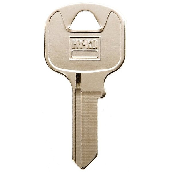 Hy-Ko Key Blank, Brass, Nickel, For: Abus Cabinet, House Locks and Padlocks - 11010AB13