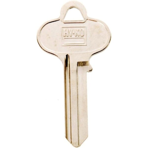 Hy-Ko Key Blank, Brass, Nickel, For: Segal Cabinet, House Locks and Padlocks - 11010SE1