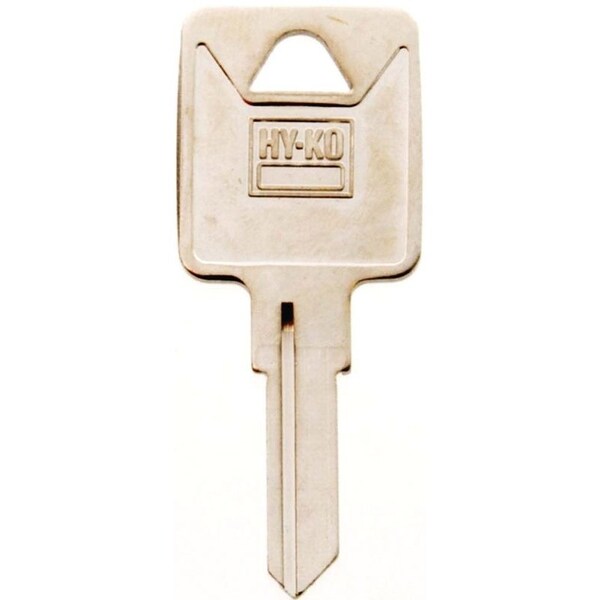 Hy-Ko Key Blank, Brass, Nickel, For: Trimark Cabinet, House Locks and Padlocks - 11010TM6