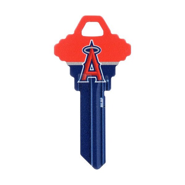 Hillman HILLMAN MLB Los Angeles Angels Painted Key House/Office Universal Key Blank SC1 Single, PK6 - 89650