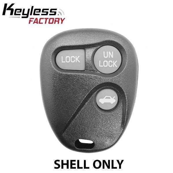 Keyless Factory 1996-2000 Chevrolet GM / 3-Button Keyless Entry Remote SHELL / PN16245100-29 / ABO1502T/ Black (AFTE - ORS-GM-032