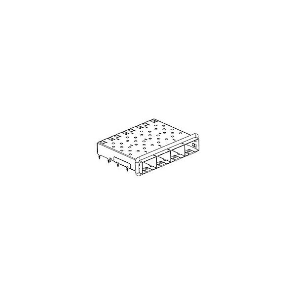 Molex 1X4 Jaula SFP - Elastómero con pin de ajuste por presión - 739270411