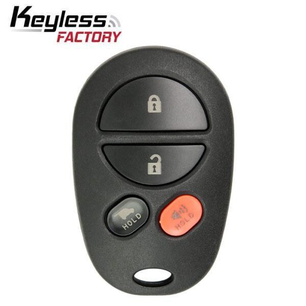 Keyless Factory keyless factory:  Toyota  4-Button Keyless Entry Remote / GQ43VT20T - R-TOY-20T-4
