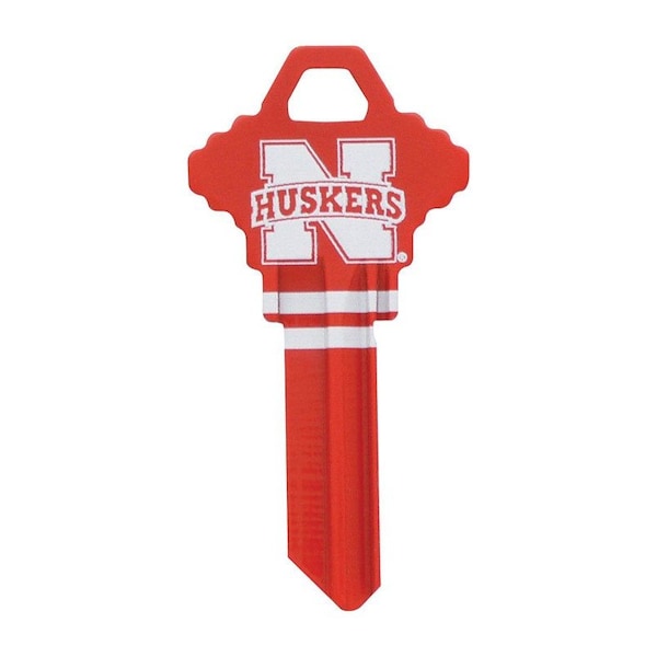 Hillman HILLMAN NCAA Nebraska Huskers House/Office Key Blank 68 SC1 Single For Schlage Locks - 89991