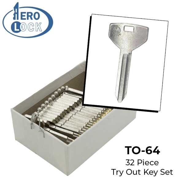 Aerolock DOOR / TRUNK ONLY- Spaces 3-7 32 Keys - AER-TO64