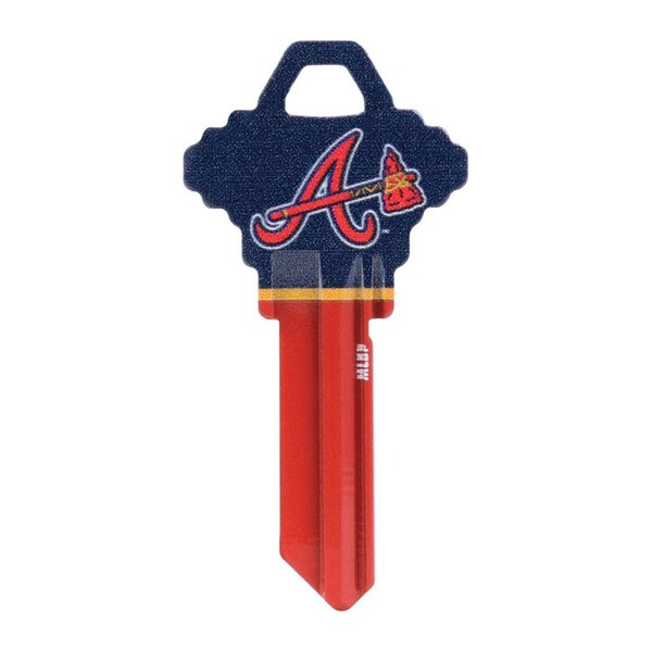 Homecare Products 68-SC1 Atlanta Braves Single Sided Blank Universal Key, 6PK - HO3325766