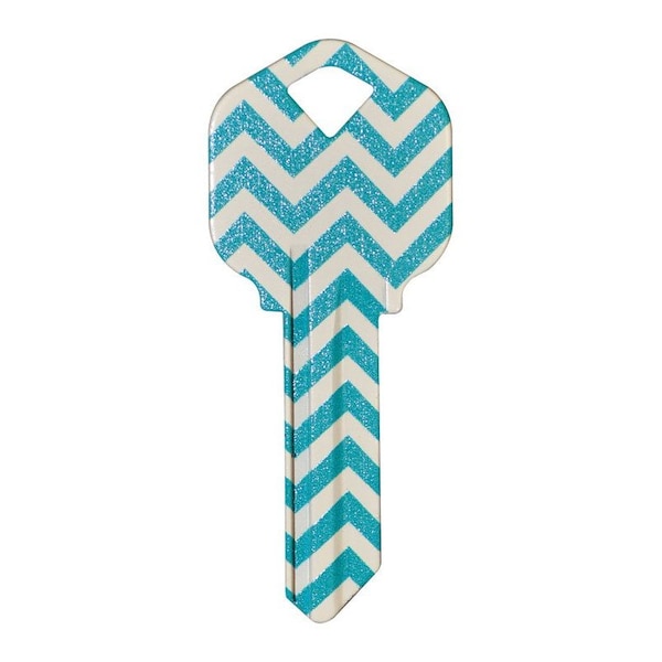 Hillman HILLMAN Wackey Teal House/Office Universal Key Blank KW1 Single - 89041
