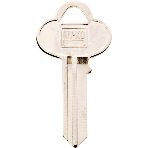 Hy-Ko Key Blank, Brass, Nickel, For: Corbin Russwin Cabinet, House Locks and Padlocks - 11010CO7
