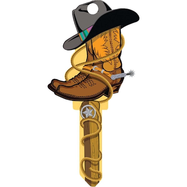 Lucky Line Key Blank Key Shapes Cowboy House Double For Schlage SC1 Multicolored - B132S