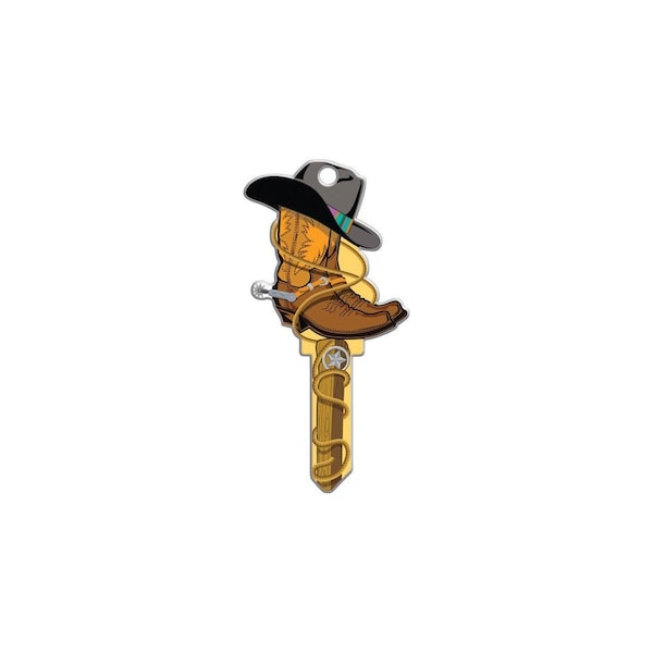 Lucky Line Key Blank Key Shapes Cowboy House Double For Schlage SC1 Multicolored - B132S