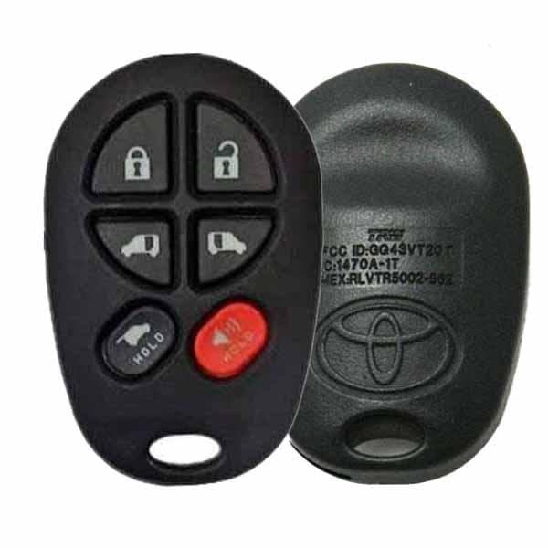 Oem OEM: REF: 2004-2018 Toyota Sienna / 6-Button Keyless Entry Remote / PN: 89742-AE051 / GQ43VT20T - OR-TOY008