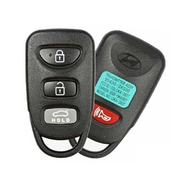 Oem REF:  2011-2016 Hyundai Elantra / 4-Button Keyless Entry Remote / PN: 95430-3X501 / OSLOKA-360T - RO-HYU009