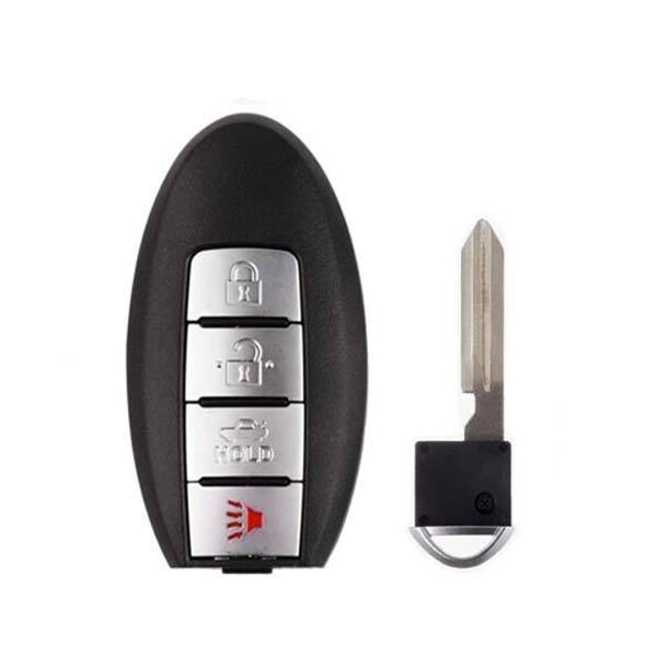 Keyless Factory KeylessFactory: 2013-2019 Nissan Smart Key Shell 4B for FCC's 4014 - SKS-NIS-40144