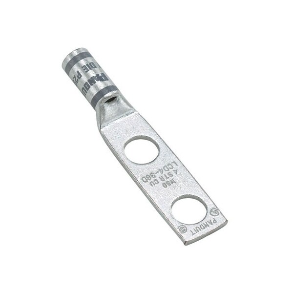 Panduit Copper Compression Lug, 2 Agujeros, 350 Kcmi - LCD350-38D-X