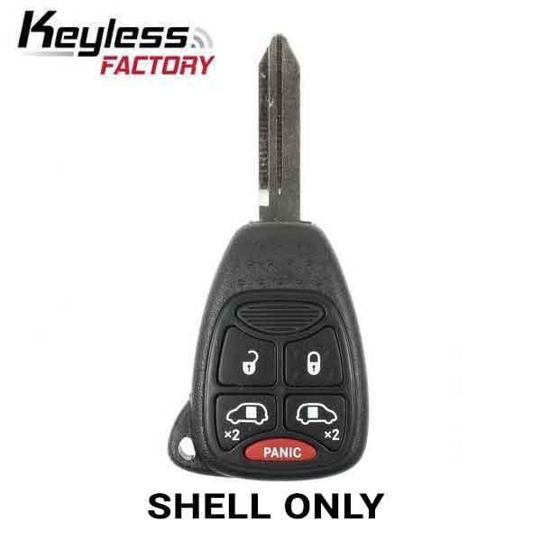 Keyless Factory KeylessFactory: Chrysler / Jeep / Dodge 2004 2017 / 5-Button Remote Head Key Shell / M3N5WY72XX - RHS-CHY-1365