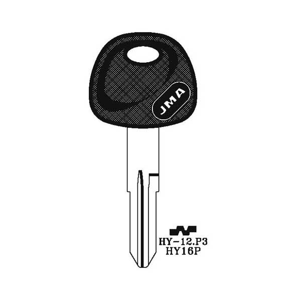 Jma JMA: Hyundai Kia 10 Cut Plastic Head Key Blank HY-12.P (HY16P) - JMA-HY12P3