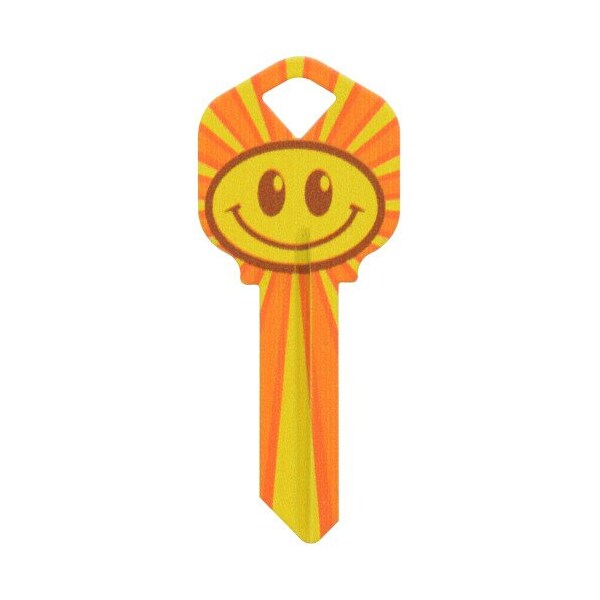 Hillman HILLMAN Wackey Smiley Face House/Office Universal Key Blank KW1 Single - 89040